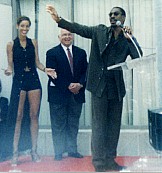 Eddie waving